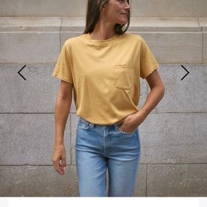 AYR Free Time Pocket Tee in Mr. Mustard